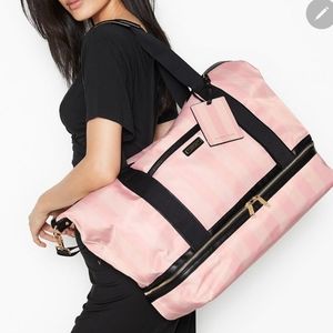 The VS Signature Striped Getaway Overnight Bag